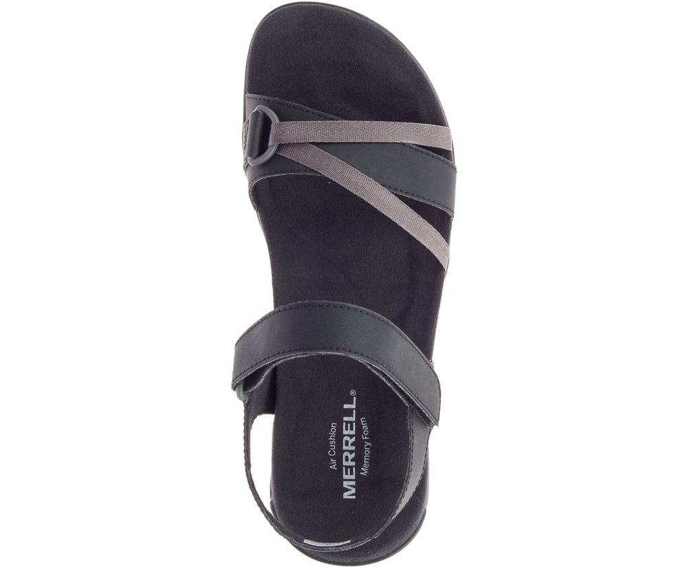 Sandálias Senhora - Merrell District Kindra Strap - Pretas - LOY958021
